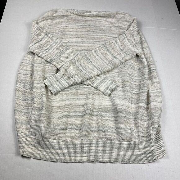 Haven Well Within Organic Cotton Blend Cardigan Marled Open Front Sweater MEDIUM - Picture 9 of 10